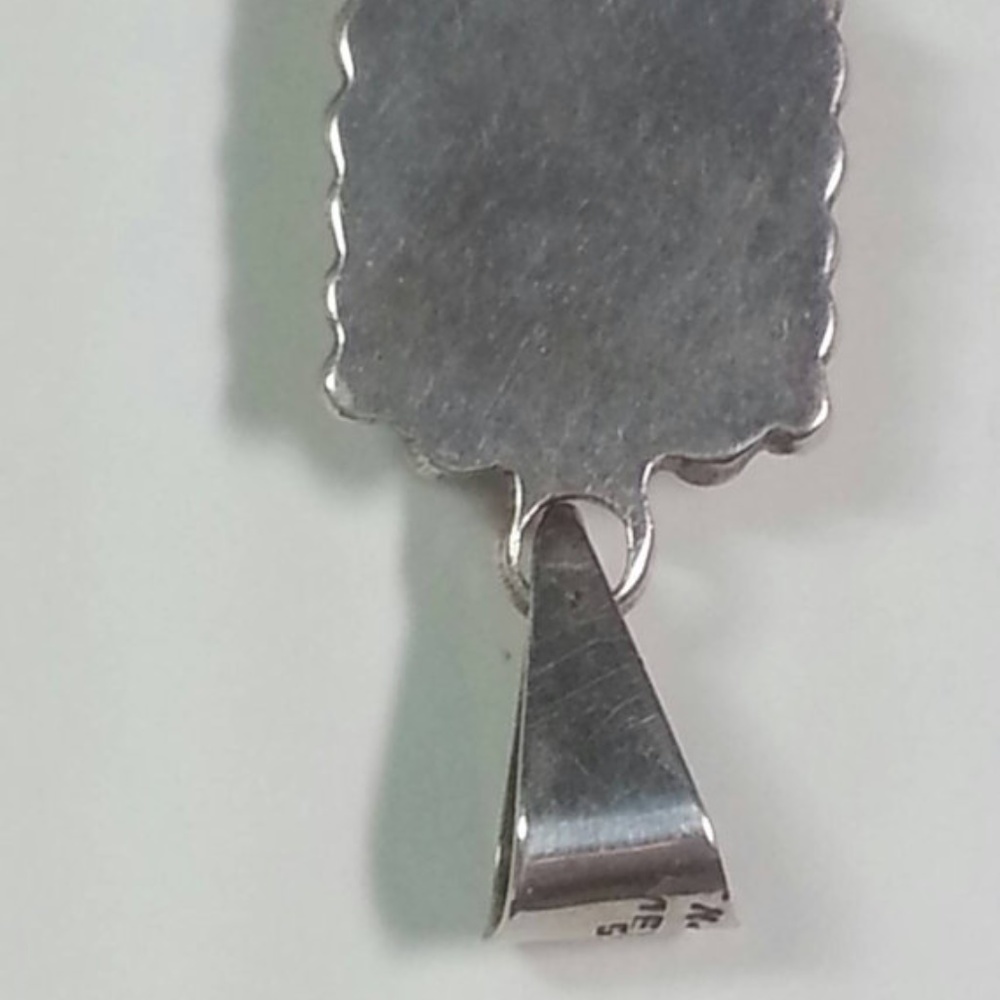 Variscite Sterling Silver Pendant & Chain View 5